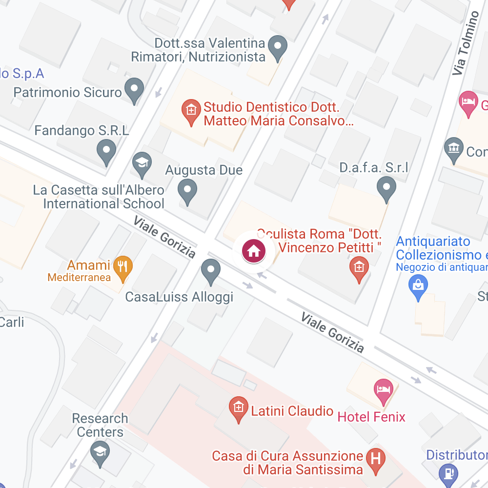 AIED: mapa de la oficina de Roma, Viale gorizia 14